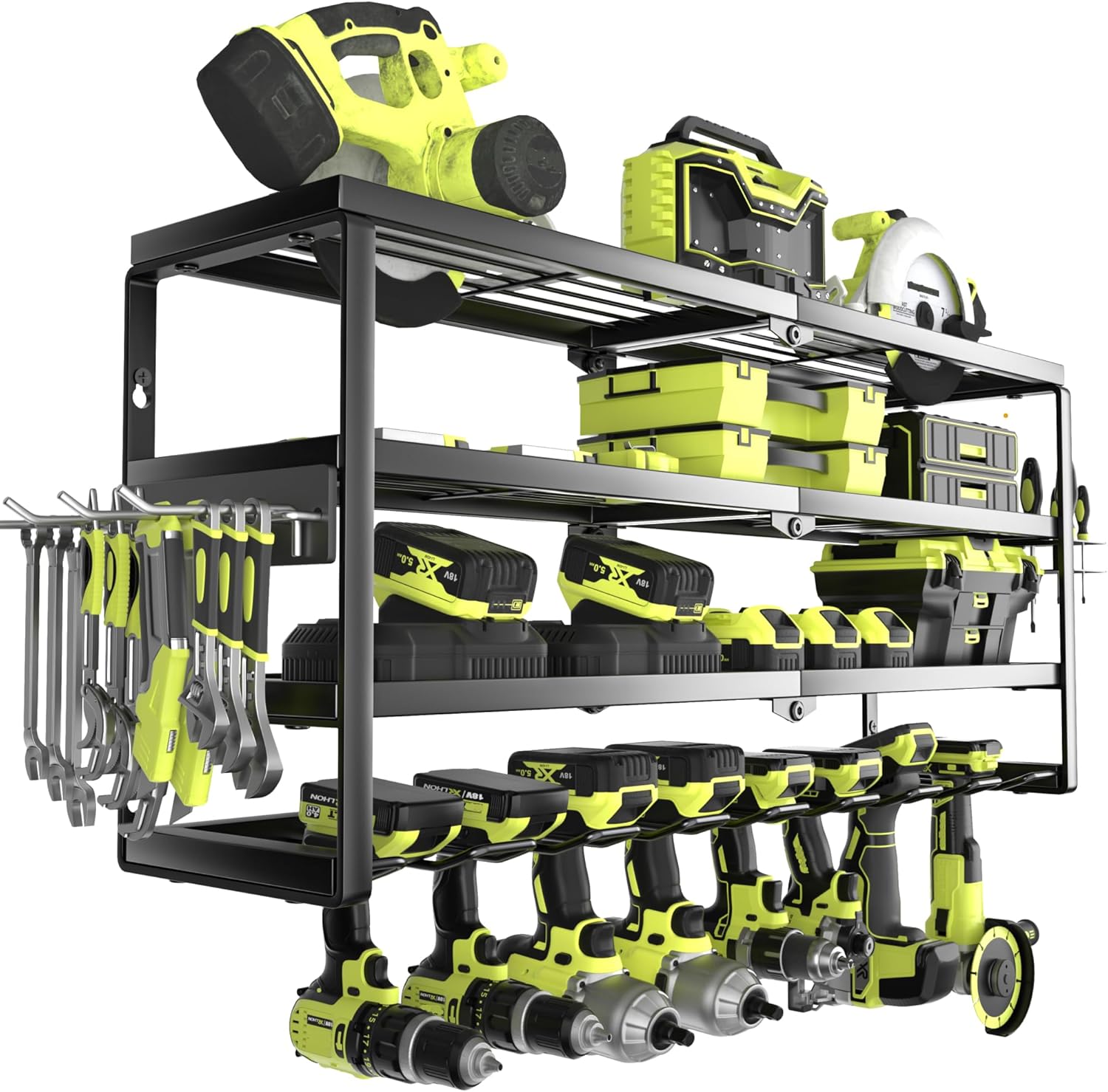 4 Layer Wall Mount Power Tool  - Power Tools Holder review and price