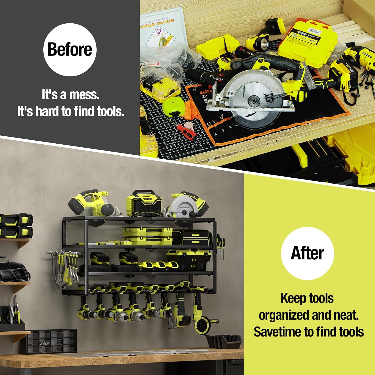 4 Layer Wall Mount Power Tool  - Power Tools Holder review and price