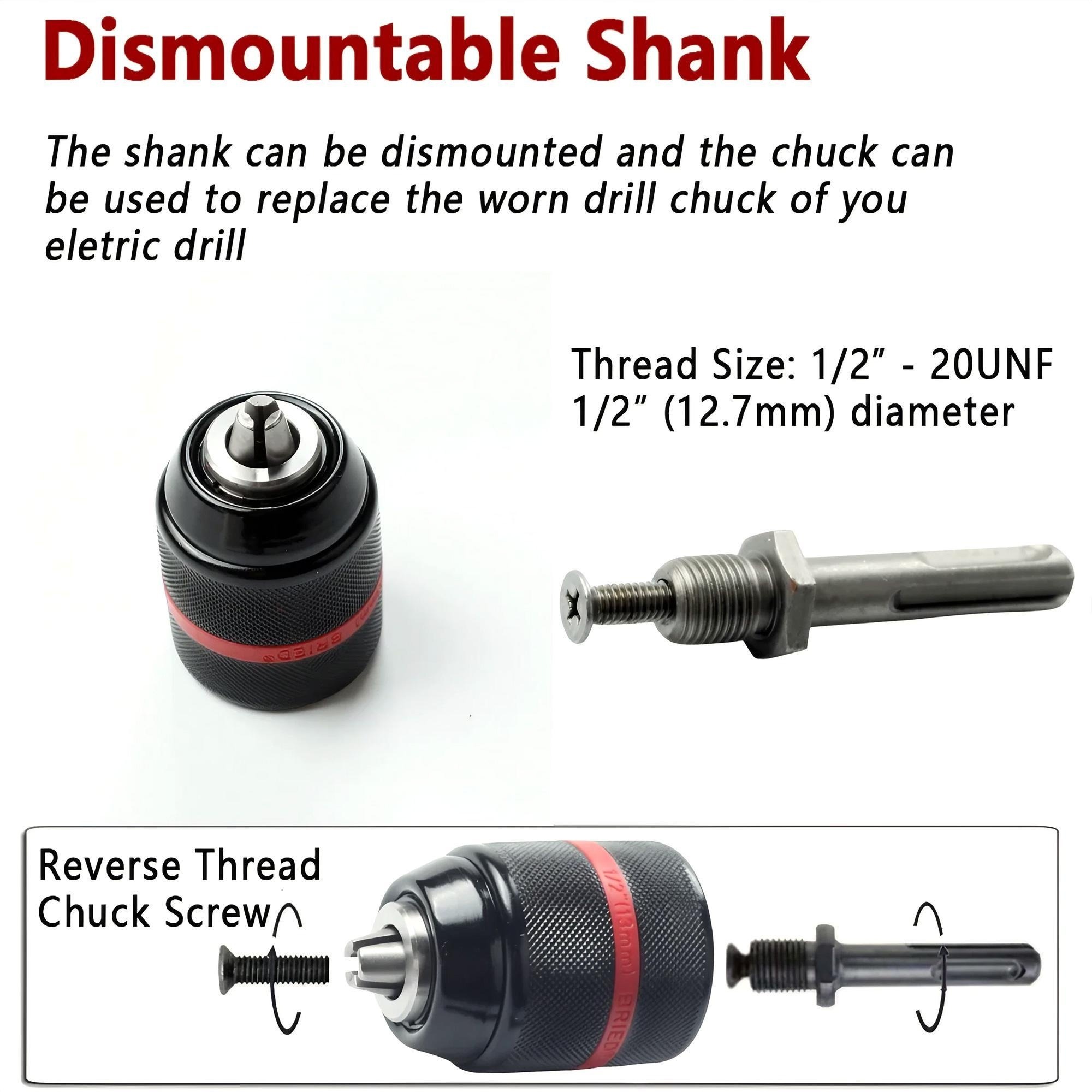 Keyless Drill Chuck Impact Dri - Power Z Tools review and price