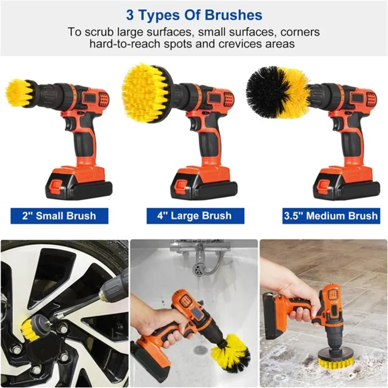 3 pcs/set drill brush set powe - Power Z Tools review and price