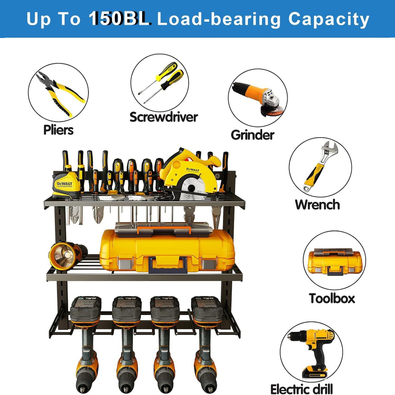Power Tool Storage Rack 3 Laye - Power Tools Organizer Diy review and price