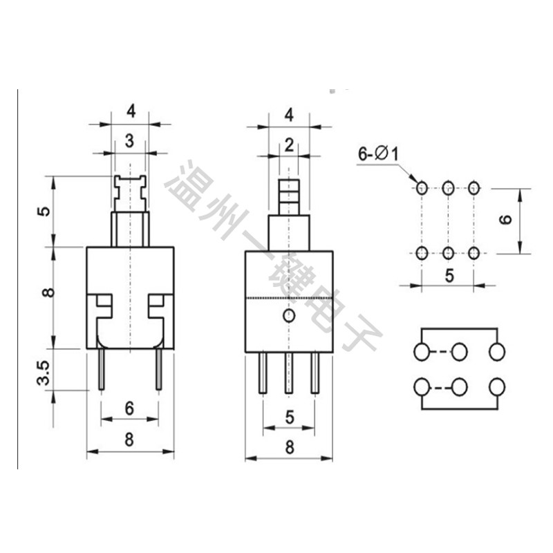 10PCS KFT-8.0A 8.0x8.0mm 6pin  - Power Tools Kft review and price